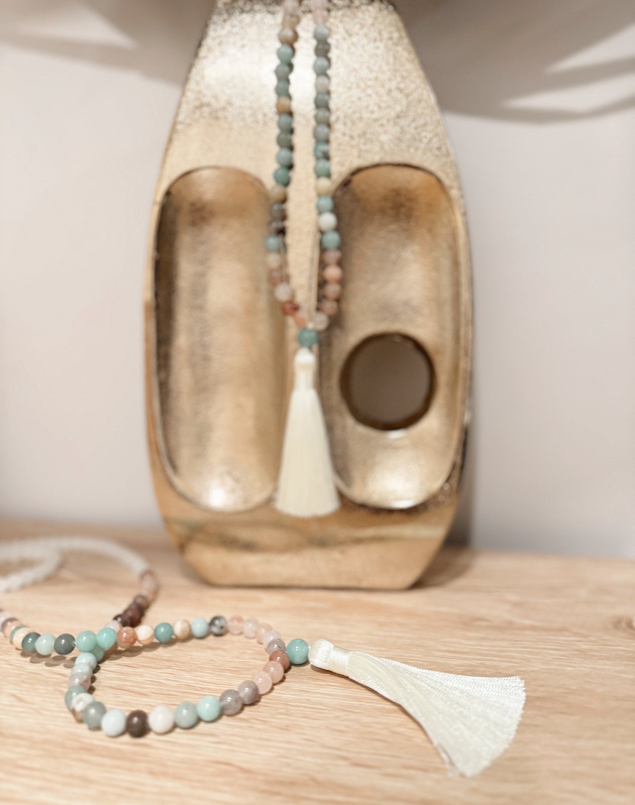 earth & sea tassel necklace