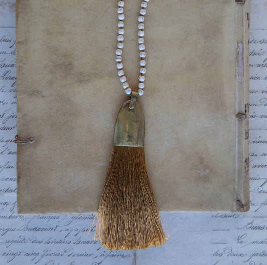 Silk Tassel Necklace