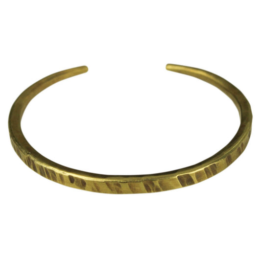 Hammered Brass Bracelet