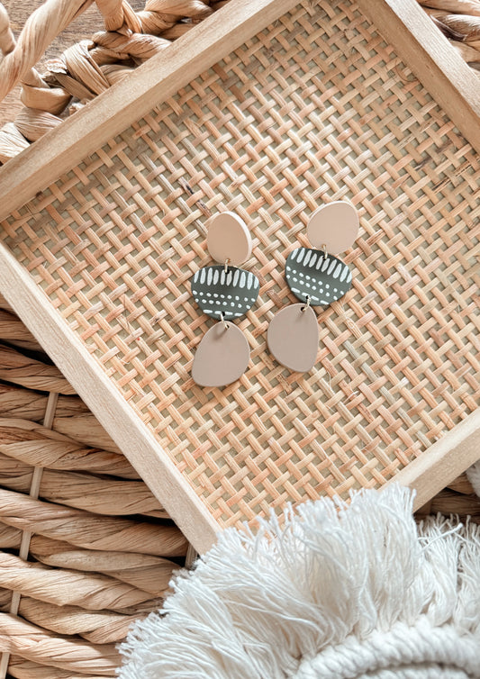 the island girl clay earrings