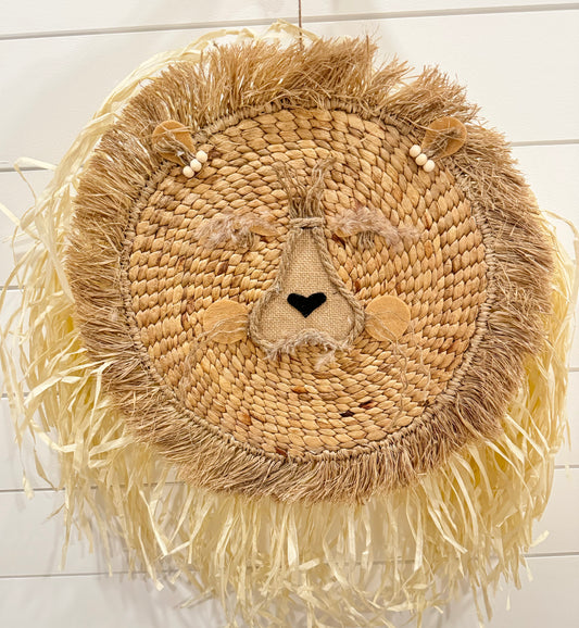 nursery lion (mane) wall hanging