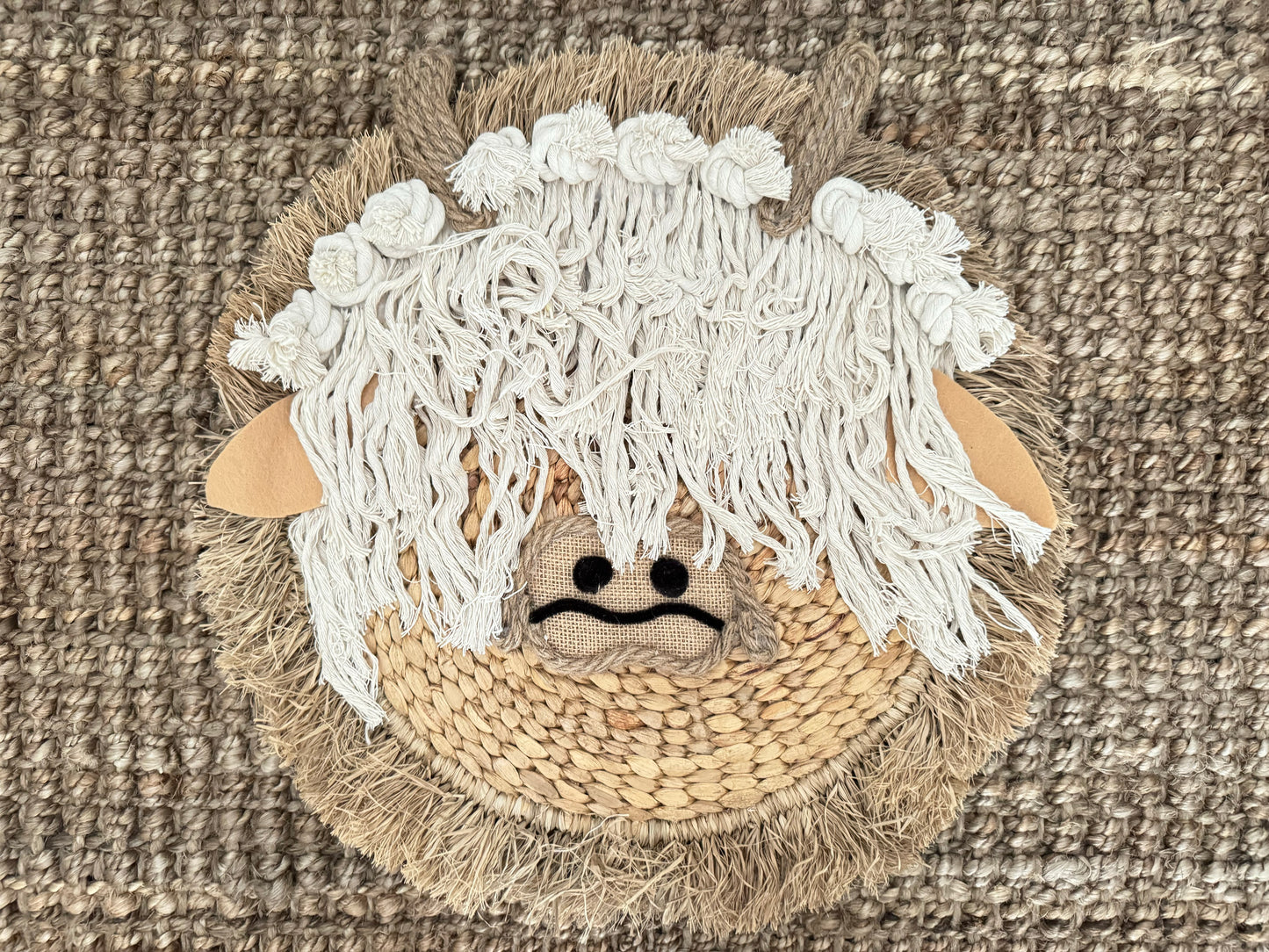 nursery cow wall hanging