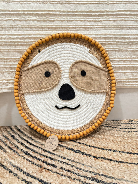 nursery sloth wall hanging (small)